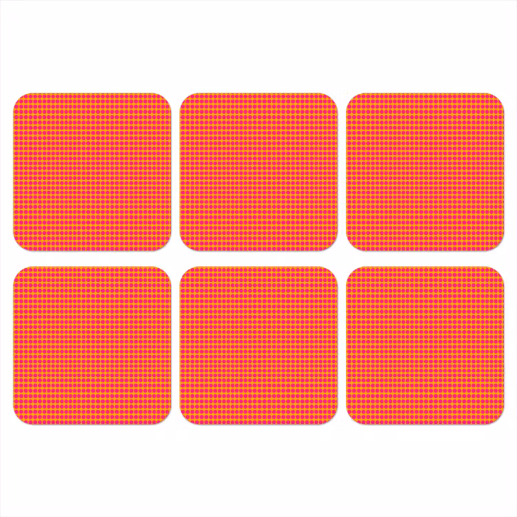 Onderzetter​ - Modern - Stippen - Oranje — 1