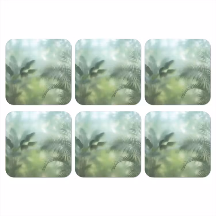 Onderzetter - Natuur - Vervaagd - Groen - Abstract - Modern — 1
