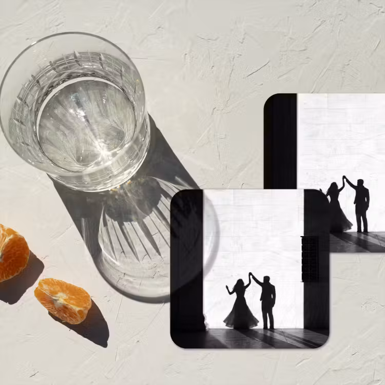 Onderzetter - Mensen - Schaduw - Dans - Zwart-wit - Liefde — 3