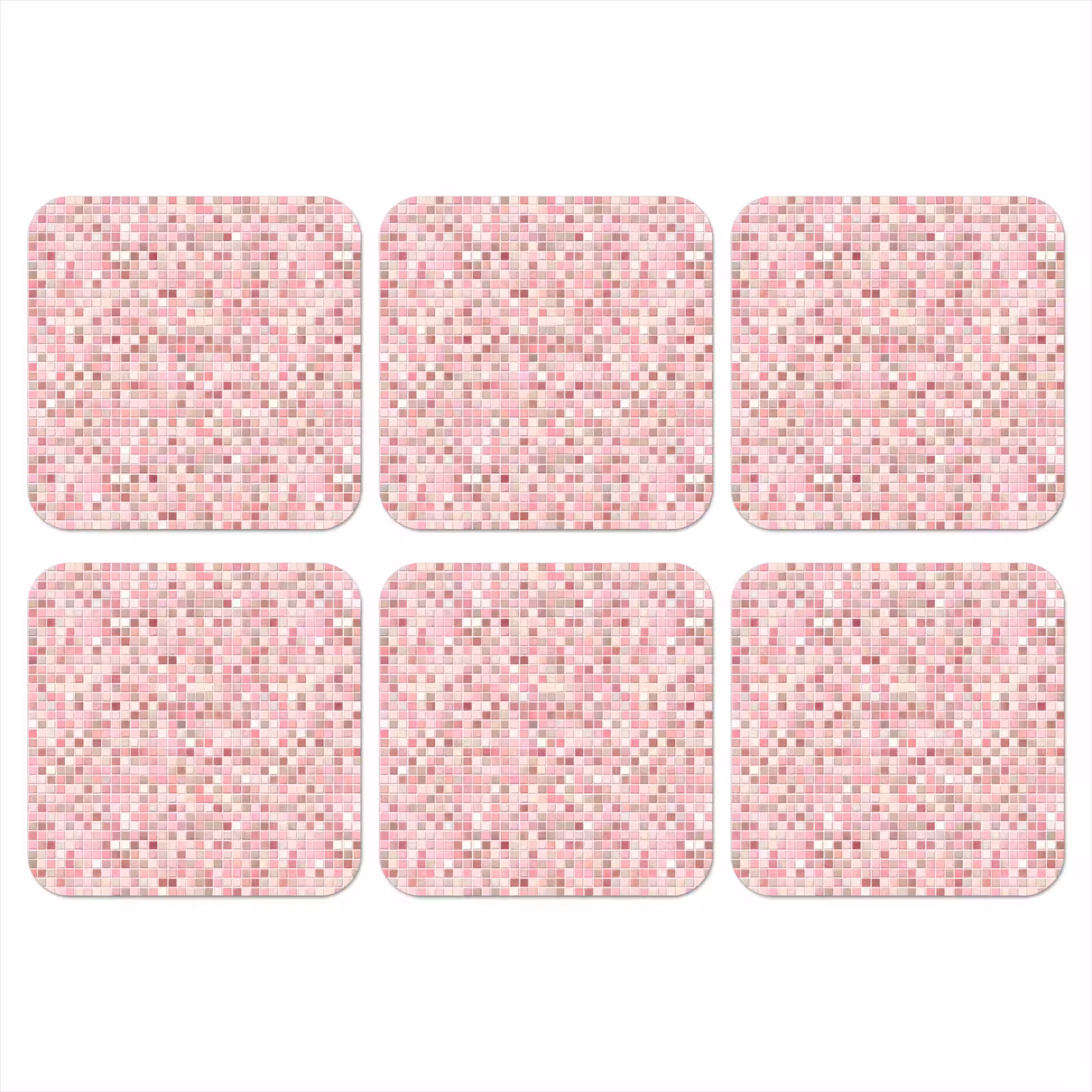Onderzetter - Mozaïek - Patroon - Roze — 1