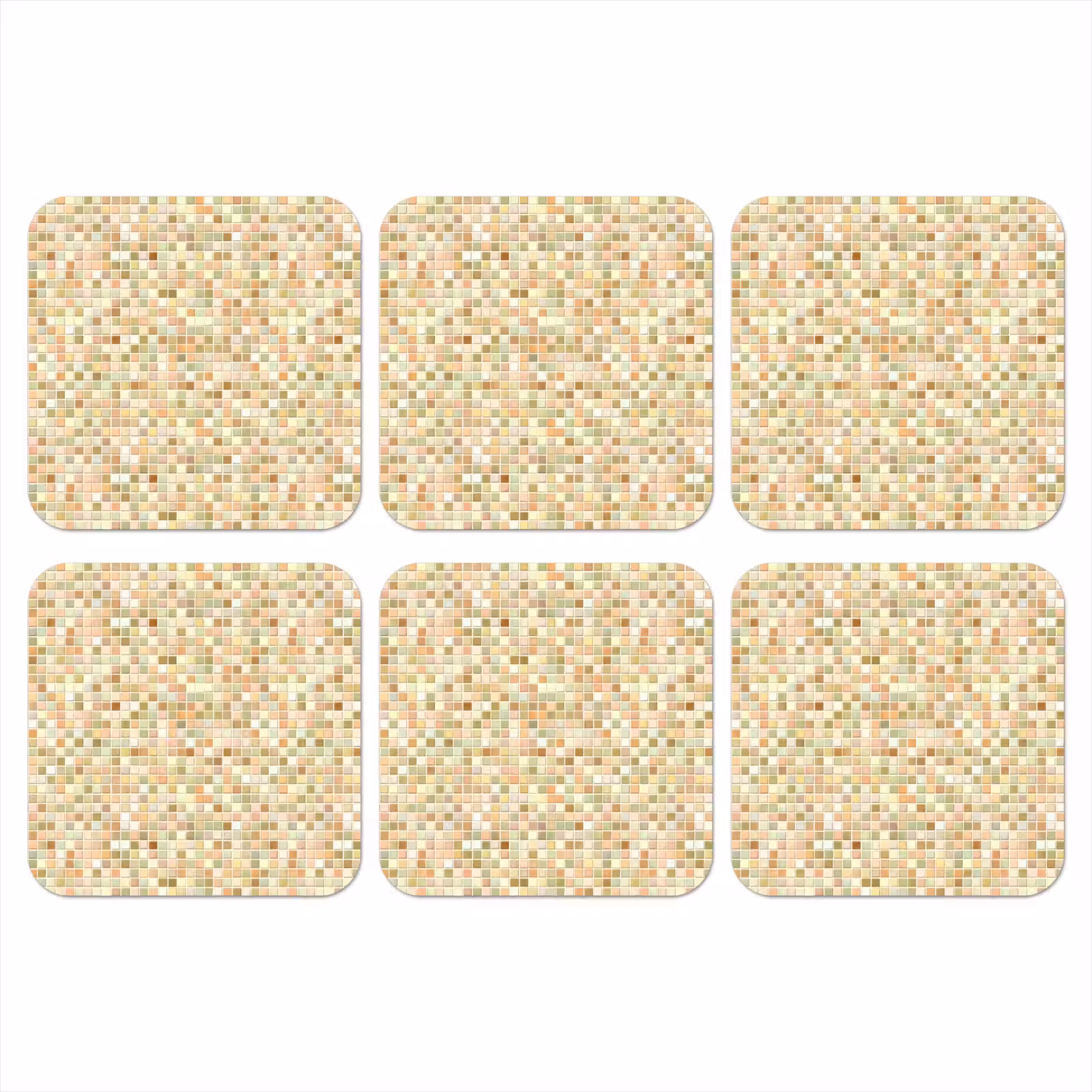Onderzetter - Mozaïek - Patroon - Terracotta — 1