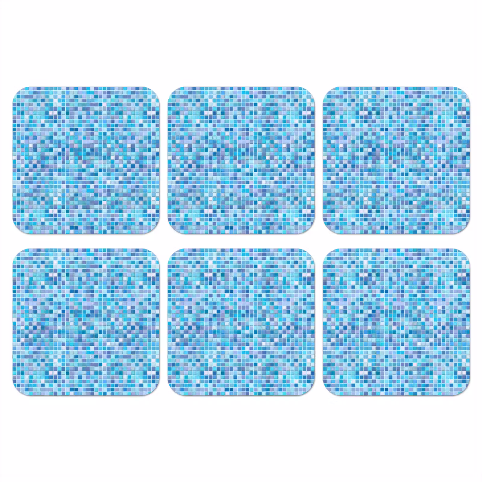 Onderzetter - Mozaïek - Patroon - Turquoise — 1
