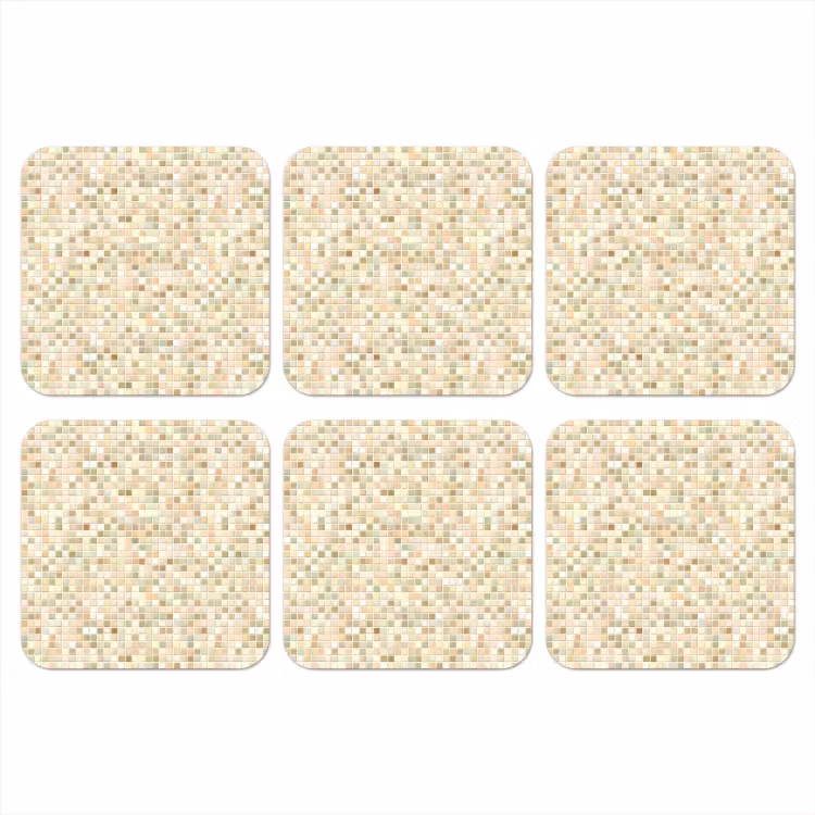 Onderzetter - Mozaïek - Patroon - Beige — 1
