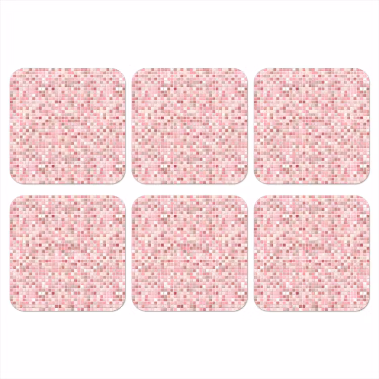 Onderzetter - Mozaïek - Patroon - Roze — 1