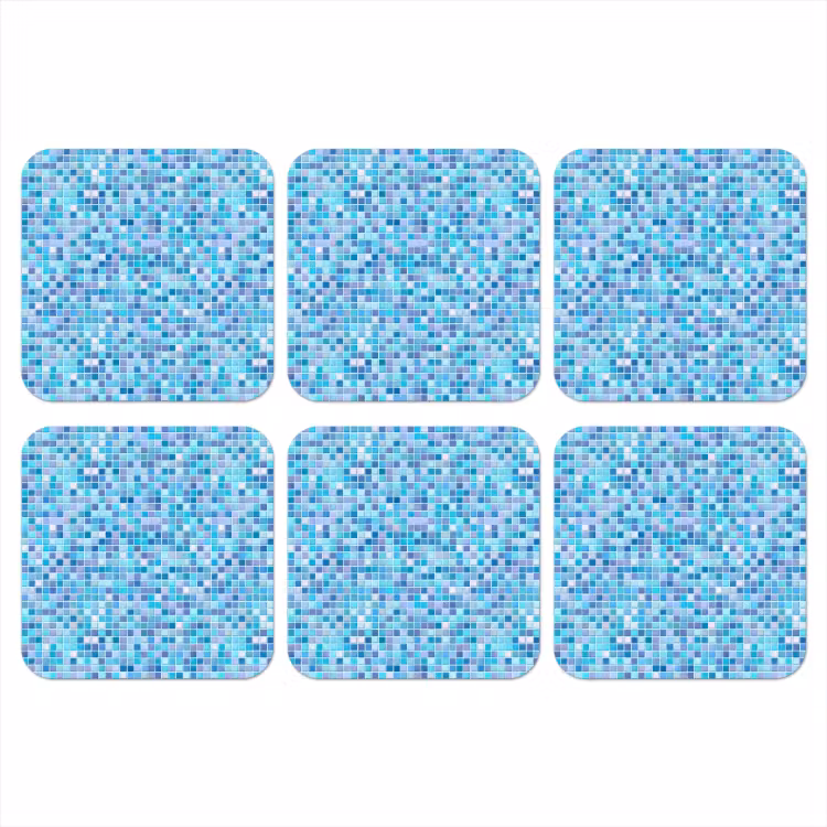 Onderzetter - Mozaïek - Patroon - Turquoise — 1