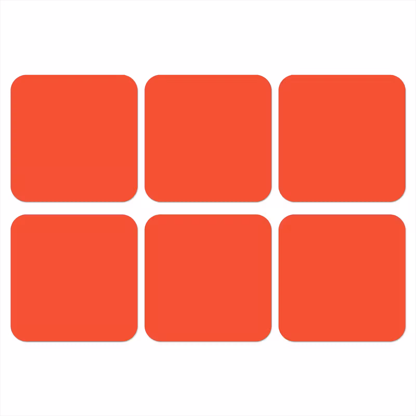 Onderzetter - Burnt - Coral - Oranje — 1