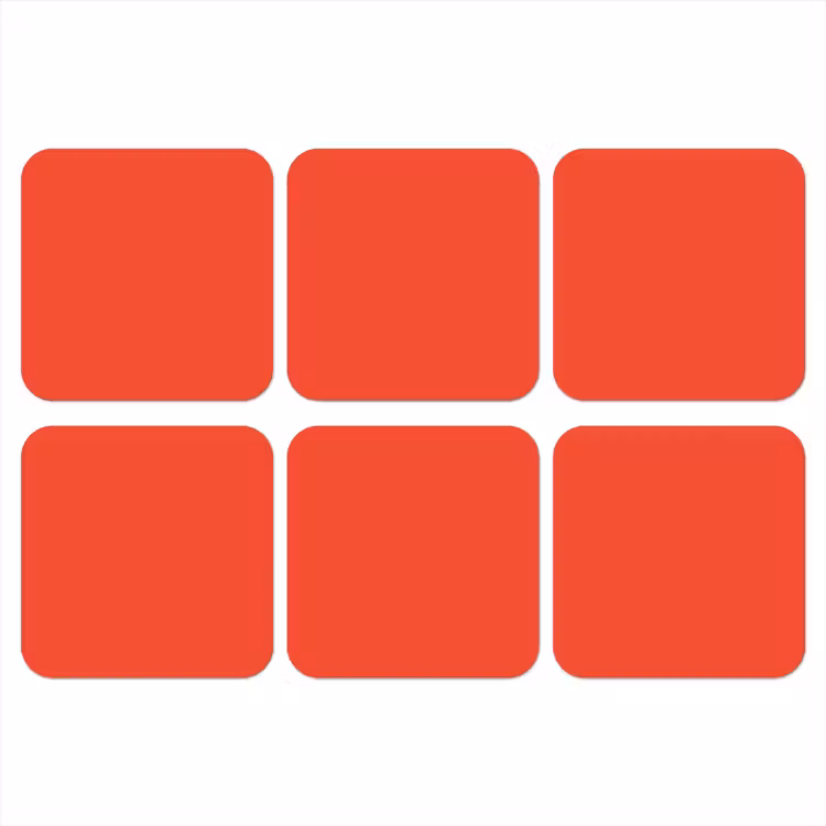 Onderzetter - Burnt - Coral - Oranje — 1