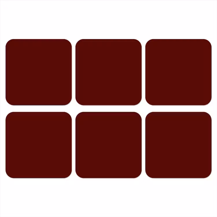 Onderzetter​ - Burnt - Mahogany - Rood — 1