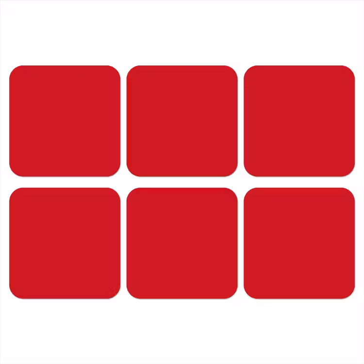 Onderzetter - Crimson - Velvet - Rood — 1