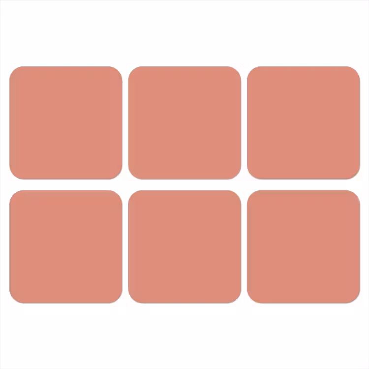 Onderzetter - Earthy - Rose - Koraal — 1