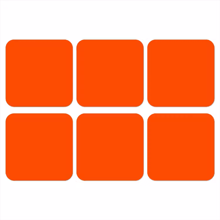 Onderzetter - Fiery - Tangerine - Oranje — 1