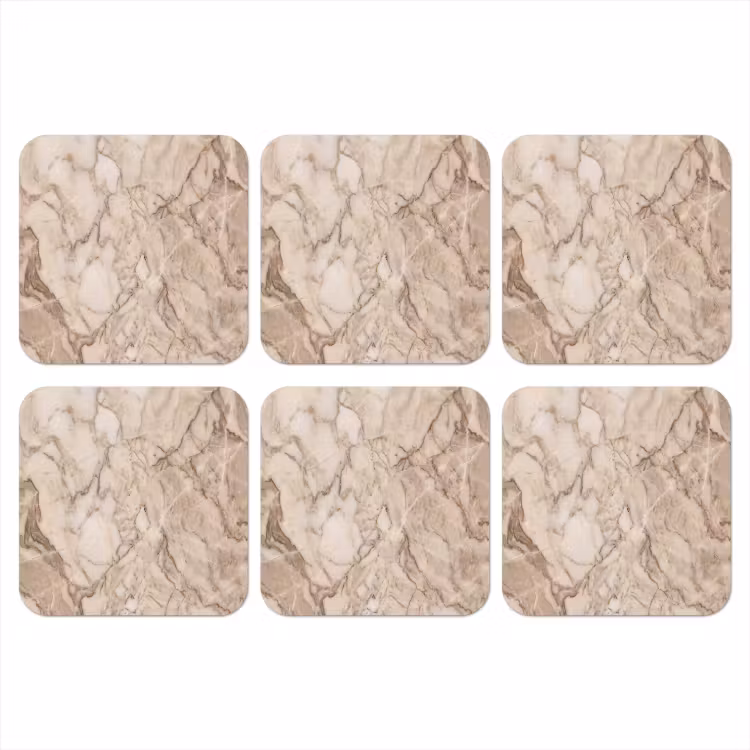 Onderzetter - Marmer - Aderen - Textuur - Beige - Modern — 1