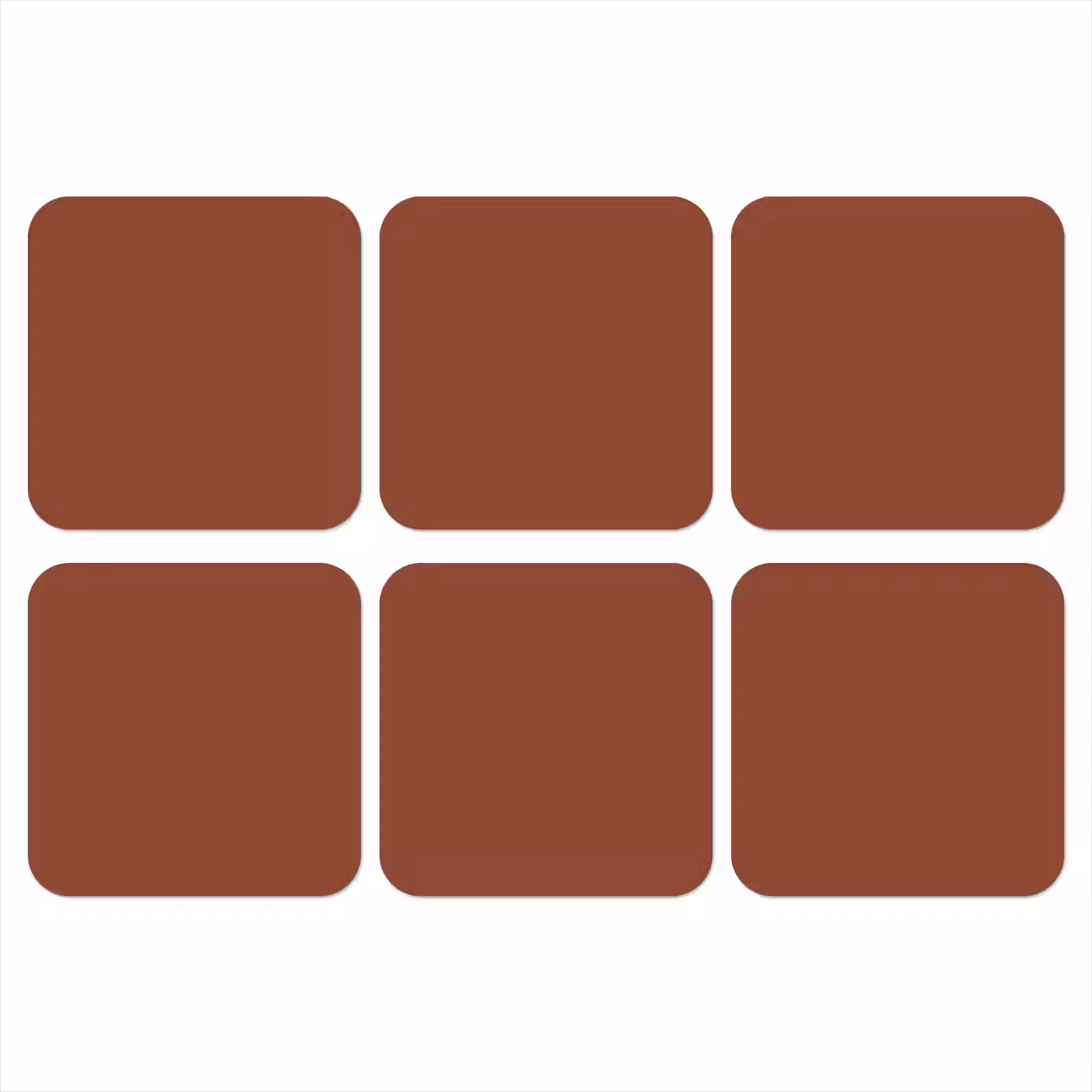Onderzetter - Burnt - Mahogany - Terracotta — 1
