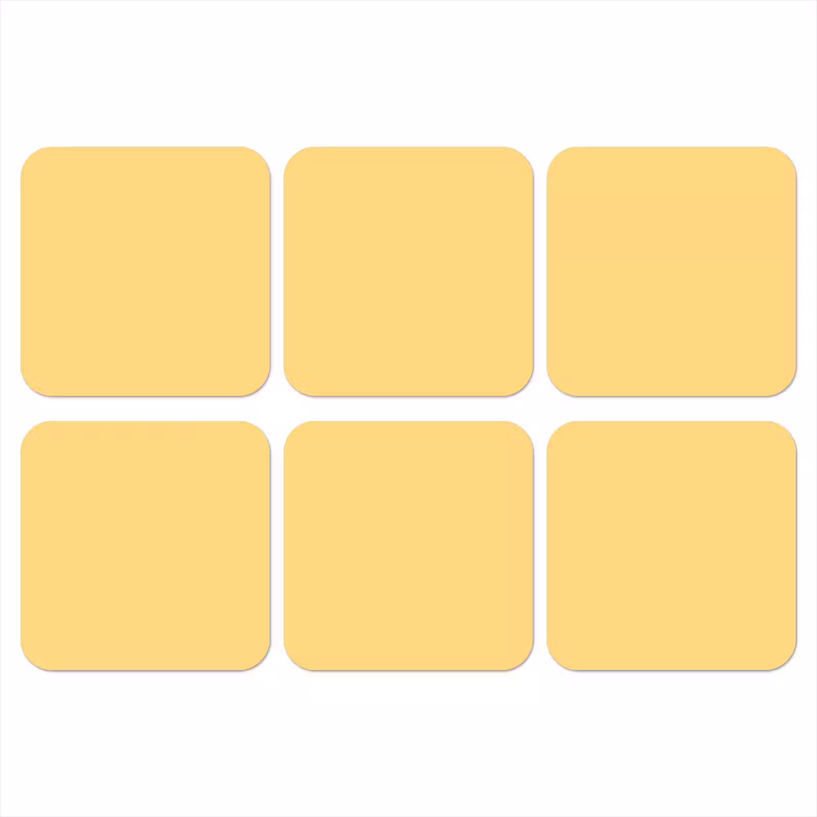 Onderzetter - Butter - Geel - Yellow — 1