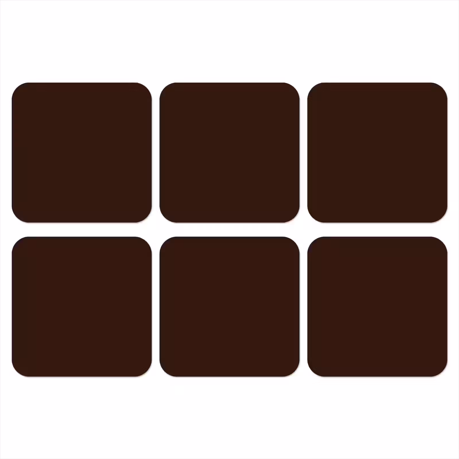 Onderzetter - Dark - Chocolate - Bruin — 1