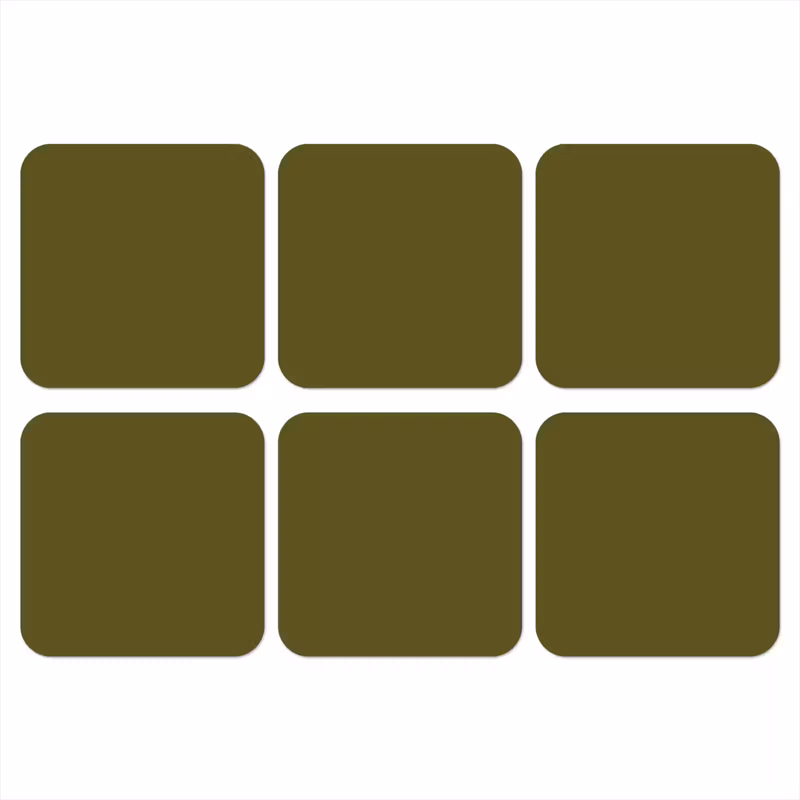 Onderzetter - Dark - Olive - Groen — 1