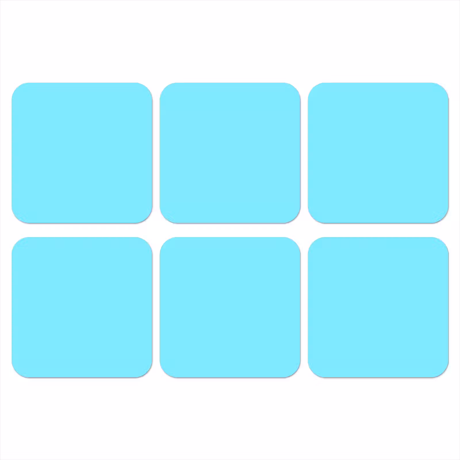 Onderzetter - Electric - Cyan - Blauw — 1