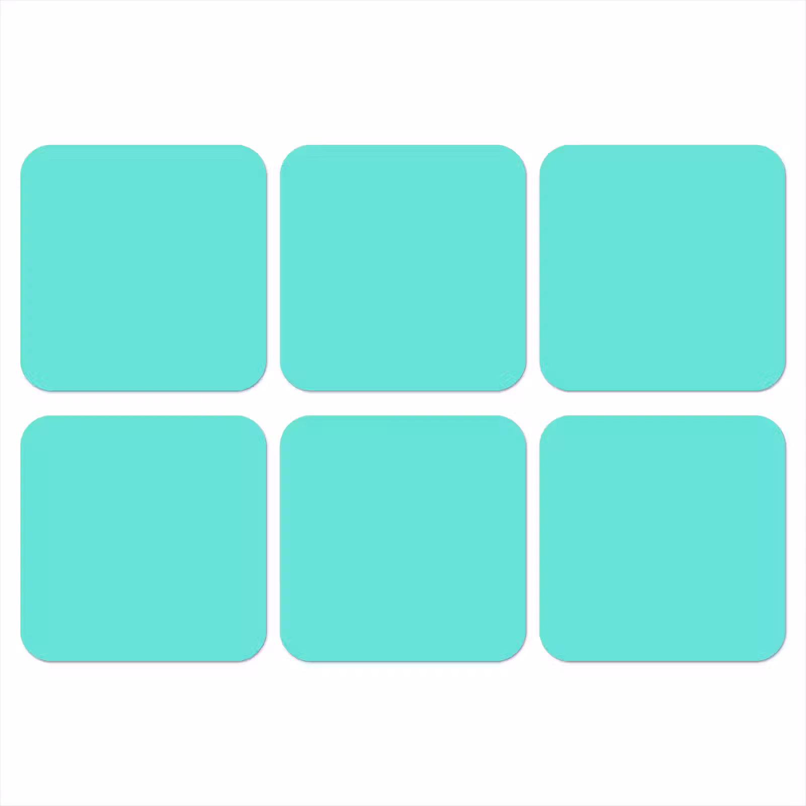 Onderzetter - Electric - Cyan - Turkoois — 1