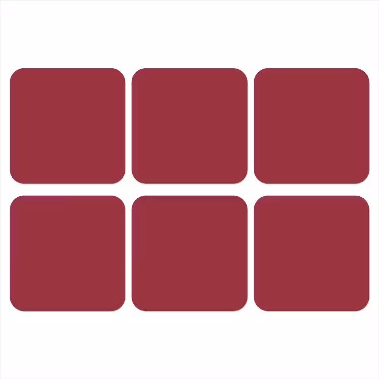 Onderzetter - Antique - Ruby - Rood — 1