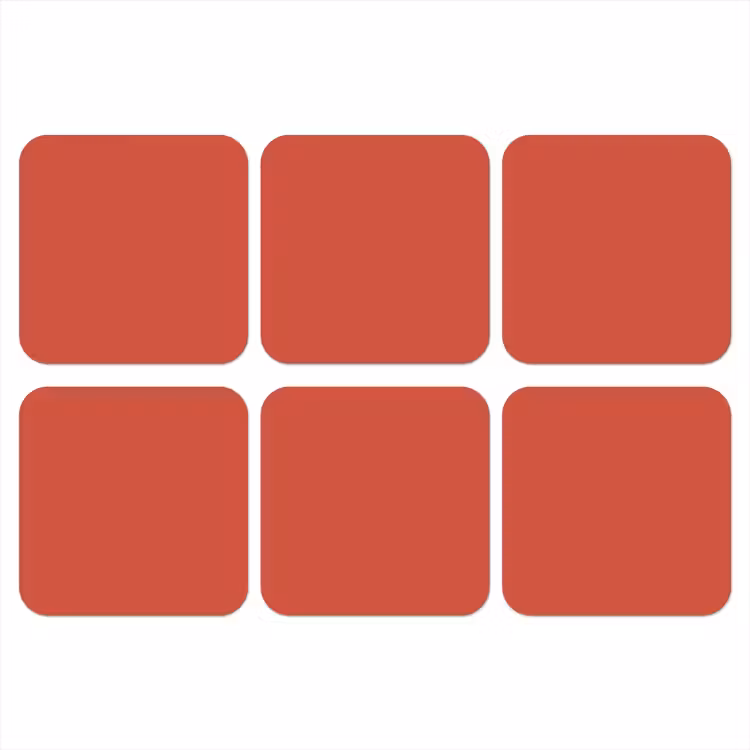 Onderzetter - Brick - Red - Rood — 1