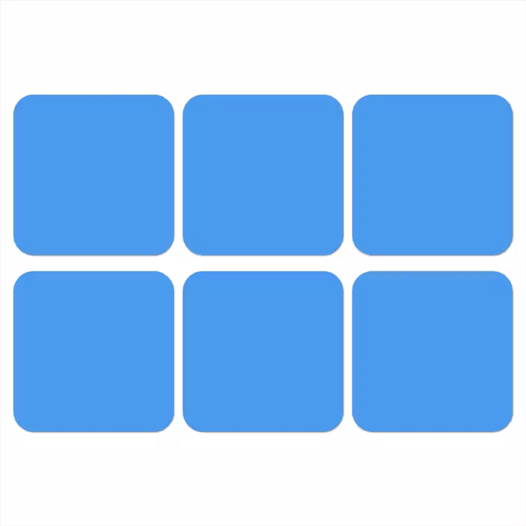 Onderzetter​ - Bright - Azure - Blauw — 1