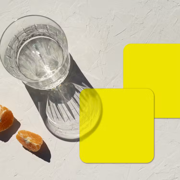 Onderzetter - Bright - Canary - Geel — 3