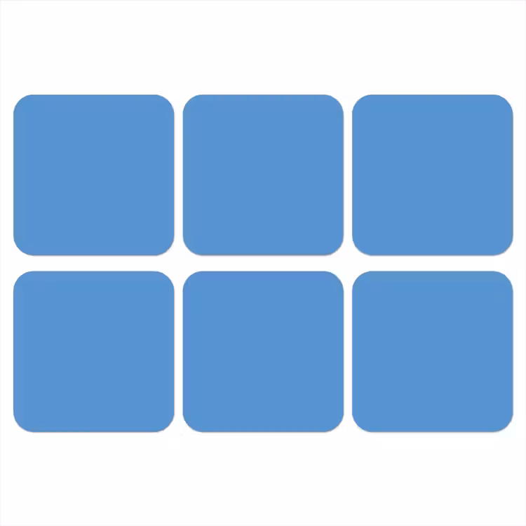 Onderzetter - Cornflower - Blue - Blauw — 1