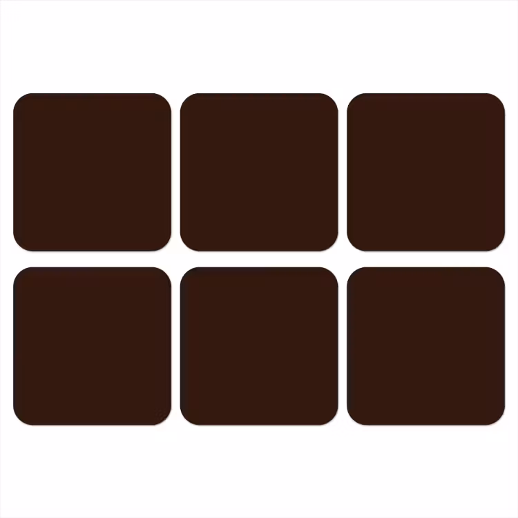 Onderzetter - Dark - Chocolate - Bruin — 1