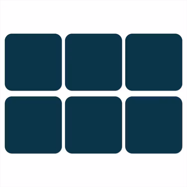 Onderzetter - Dark - Indigo - Blauw — 1