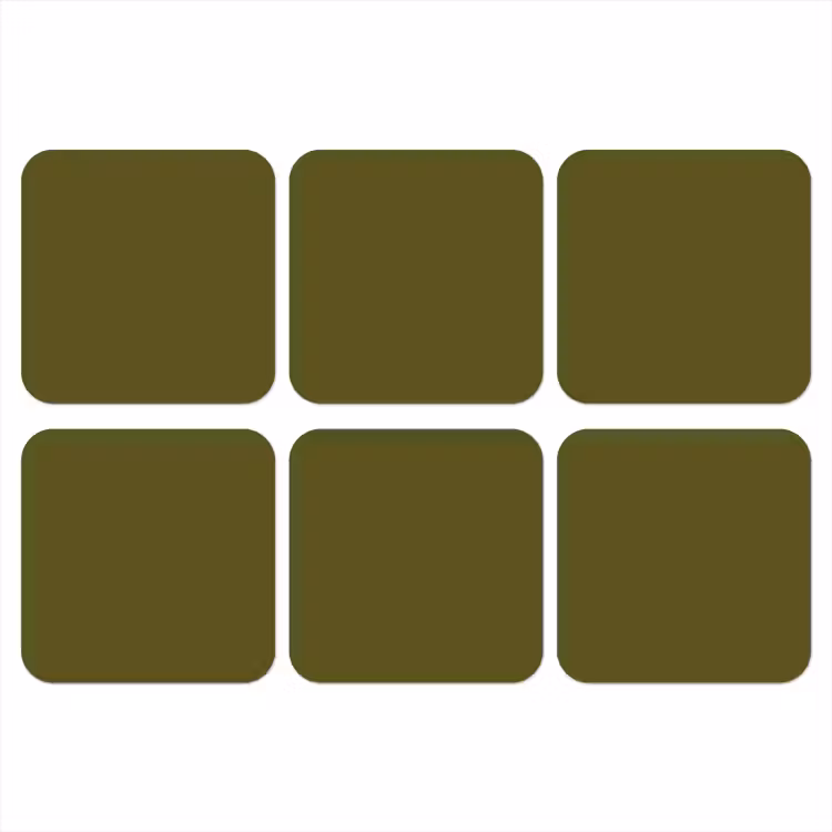 Onderzetter - Dark - Olive - Groen — 1
