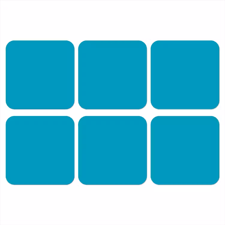 Onderzetter - Deep - Turquoise - Turkoois — 1
