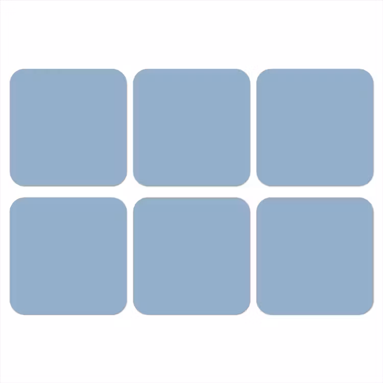 Onderzetter - Dusty - Denim - Blauw — 1
