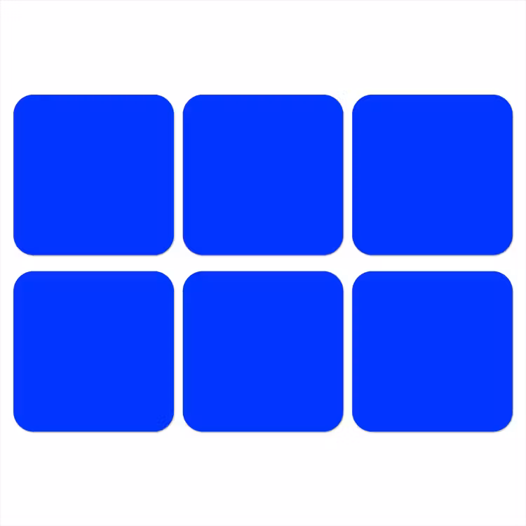Onderzetter - Electric - Blue - Blauw — 1