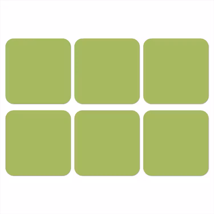 Onderzetter​ - Lime - Glow - Groen — 1