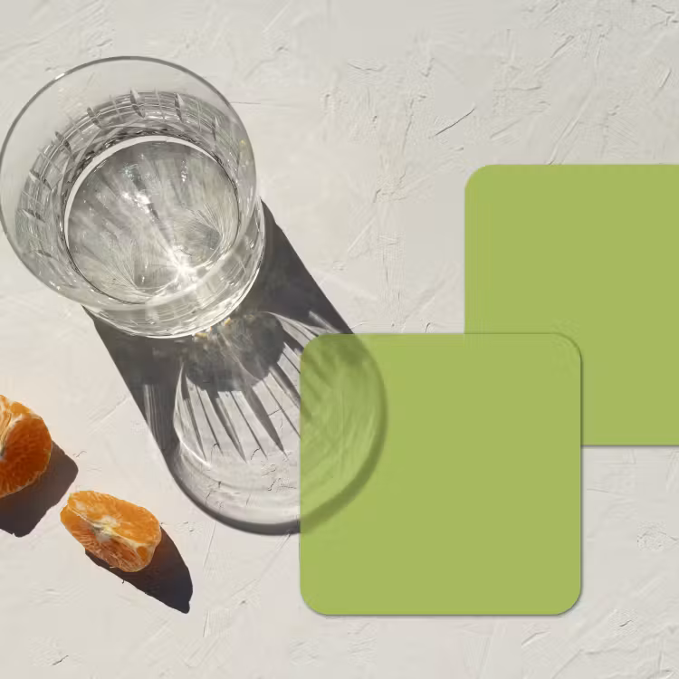 Onderzetter​ - Lime - Glow - Groen — 3