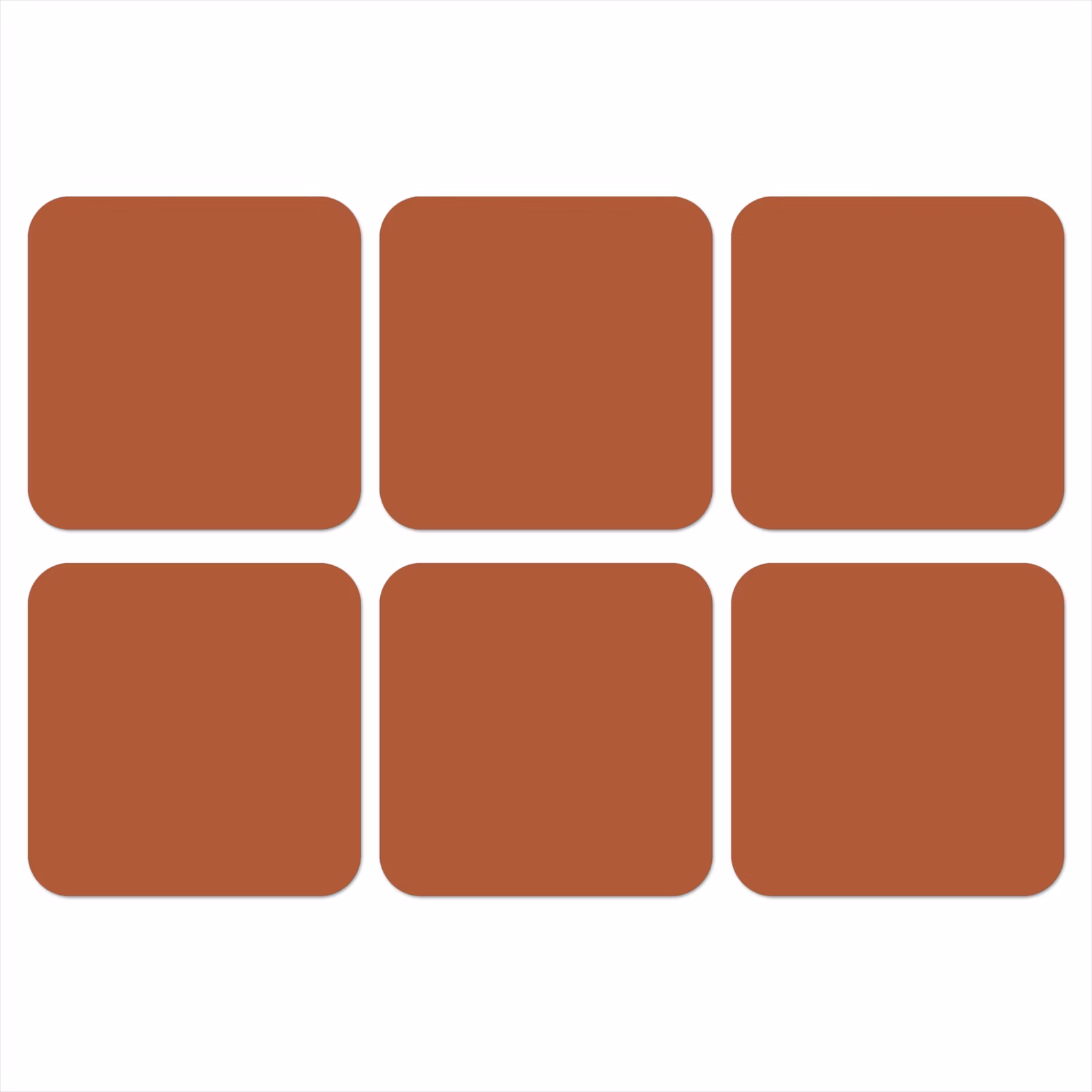 Onderzetter - Burnt - Sienna - Oranje — 1