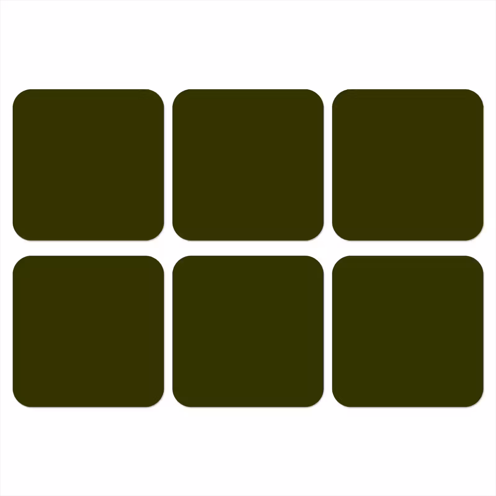Onderzetter - Dark - Olive - Groen — 1
