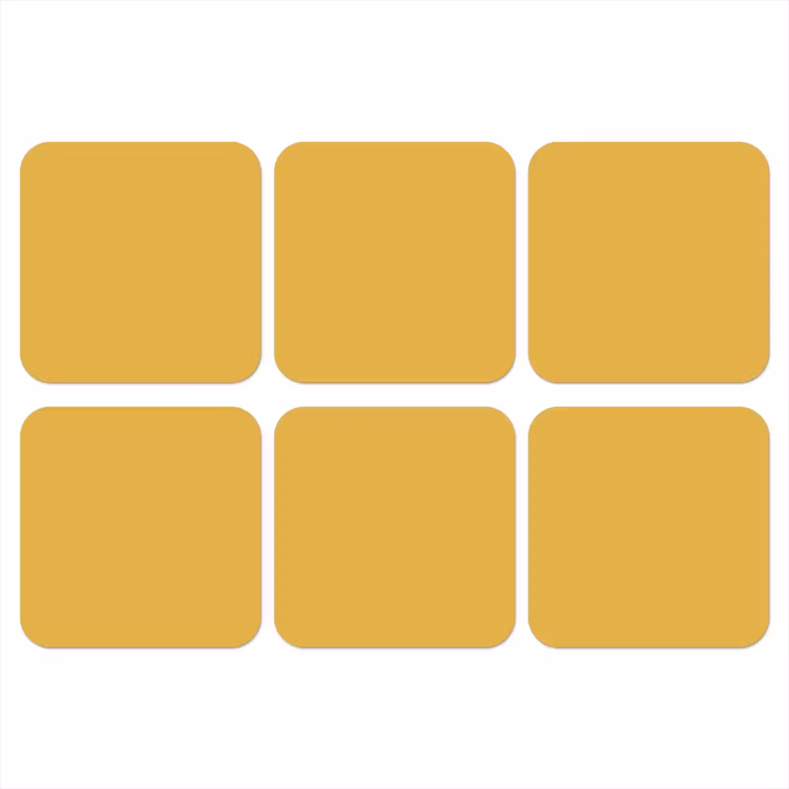 Onderzetter - Joyful - Mustard - Geel — 1