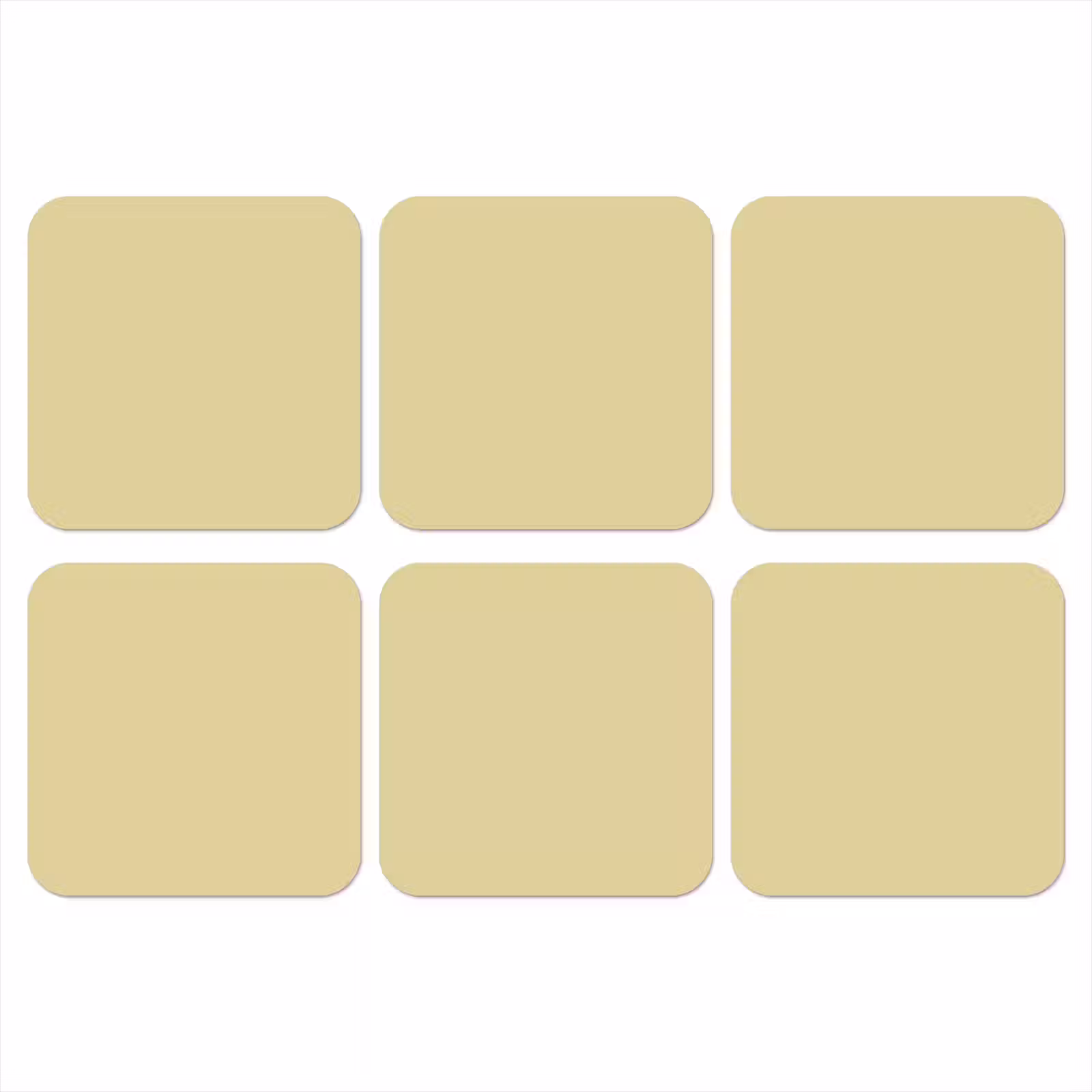 Onderzetter - Mellow - Touch - Geel — 1