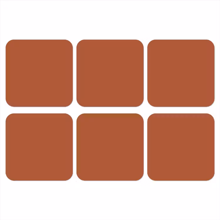 Onderzetter - Burnt - Sienna - Oranje — 1