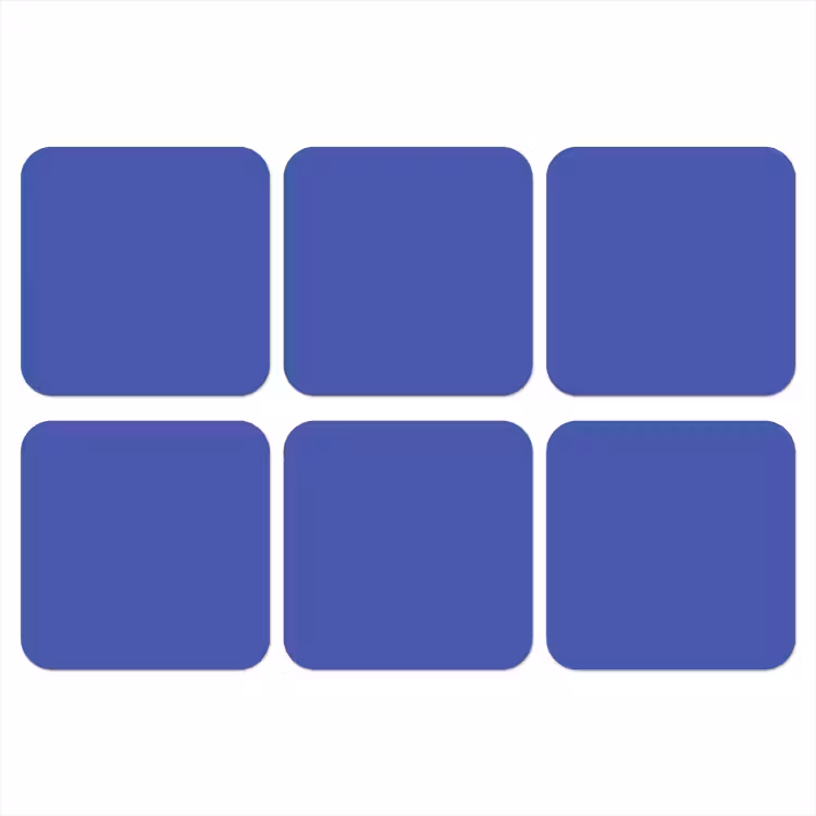 Onderzetter - Chinese - Blue - Blauw — 1
