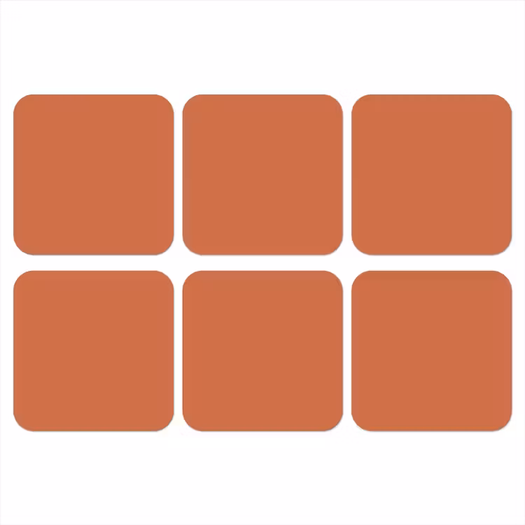Onderzetter - Classic - Terracotta - Oranje — 1