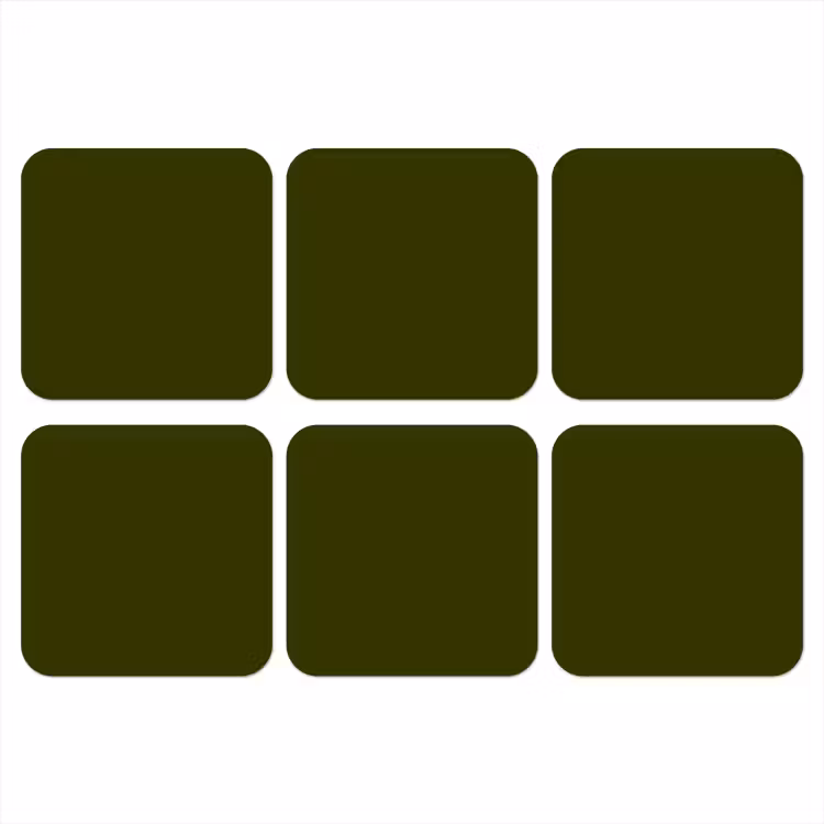 Onderzetter - Dark - Olive - Groen — 1