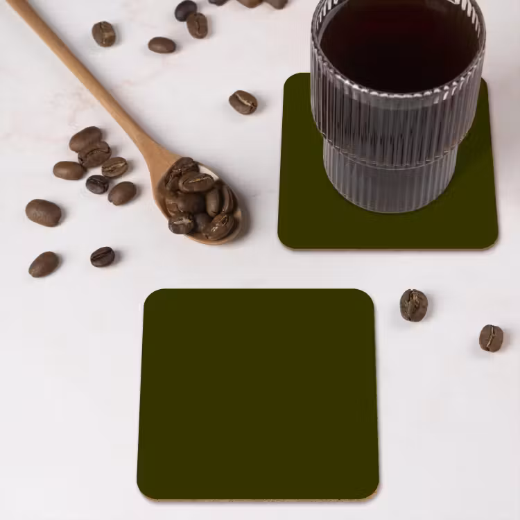 Onderzetter - Dark - Olive - Groen — 4