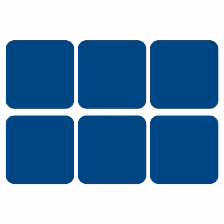 Onderzetter - Free - Groove - Blauw — 1