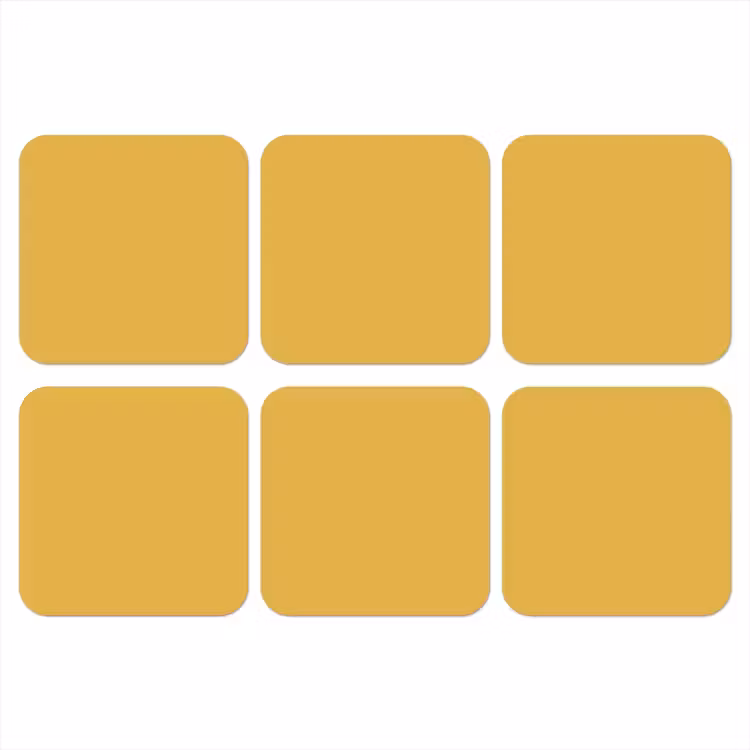 Onderzetter - Joyful - Mustard - Geel — 1