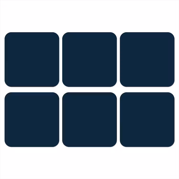 Onderzetter - Midnight - Blue - Blauw — 1