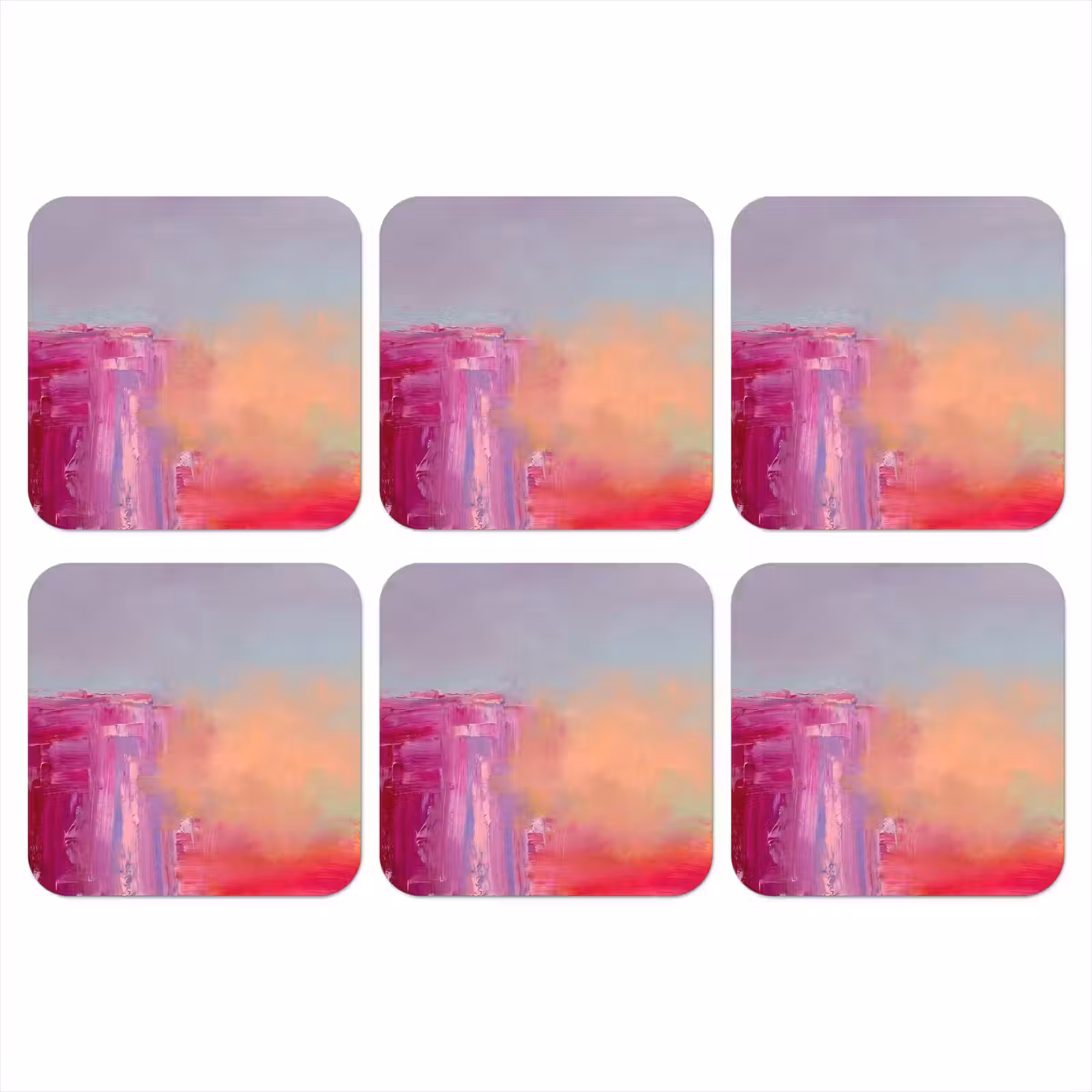 Onderzetter - Abstract - Kleuren - Modern - Roze — 1