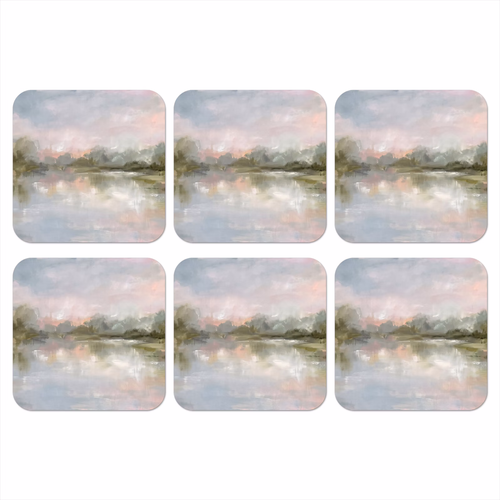Onderzetter - Natuur - Landschap - Abstract - Water - Groen — 1