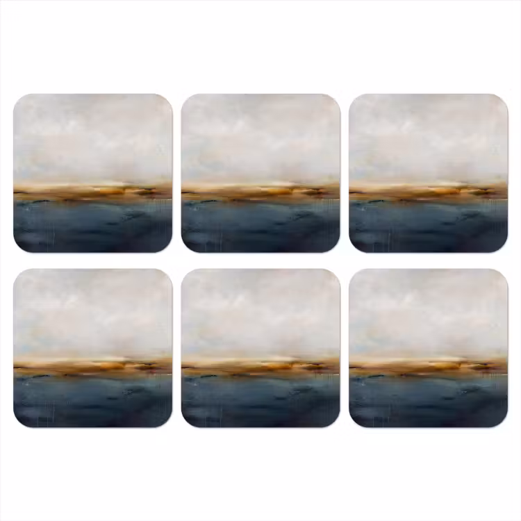 Onderzetter - Abstract - Horizon - Water - Modern - Beige — 1